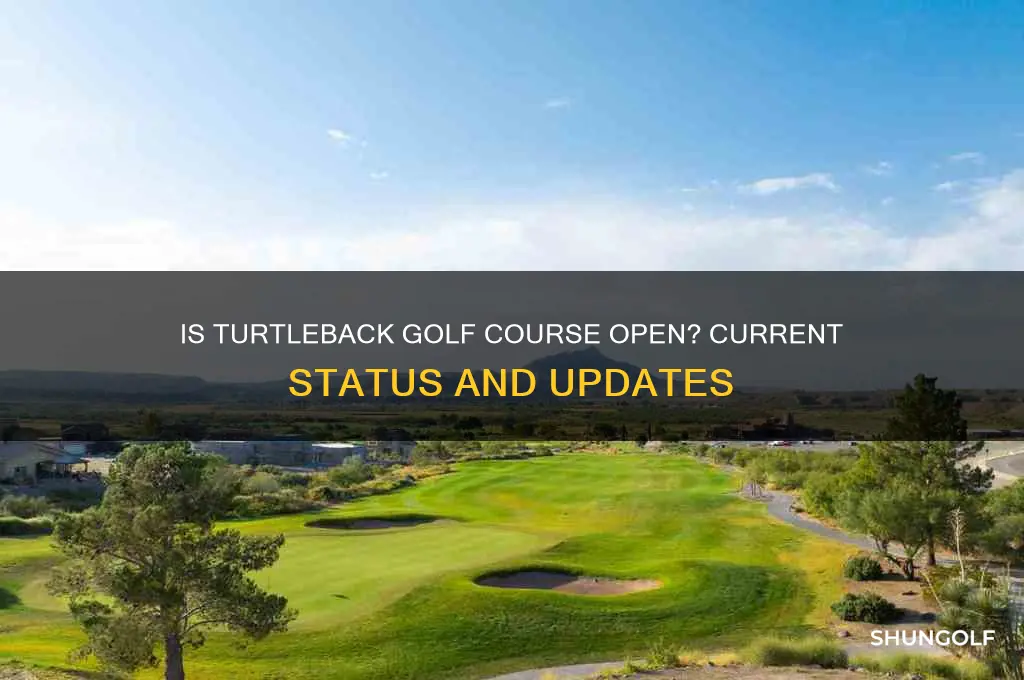 is turtleback golf course open