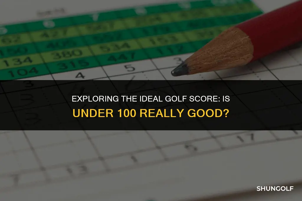 is under 100 good for golf