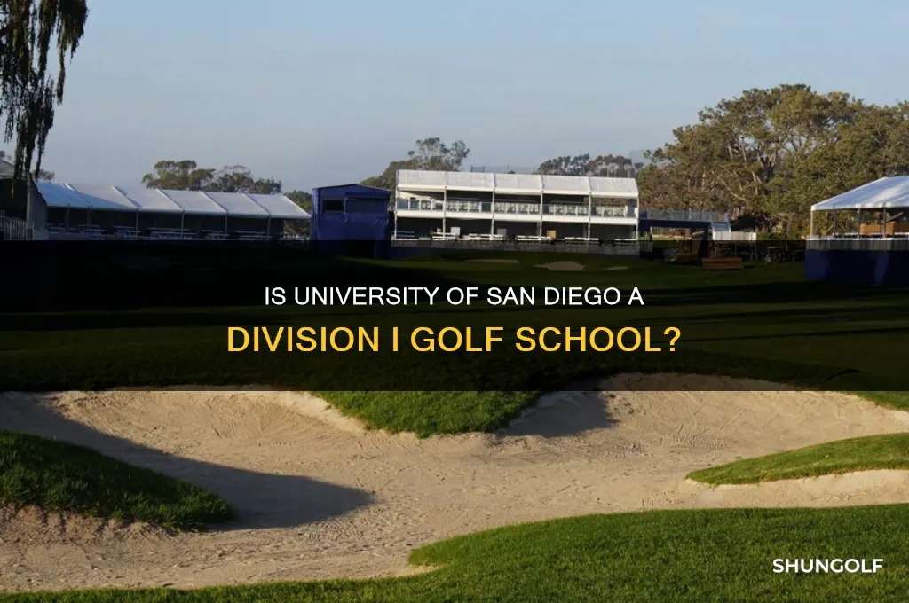 is univ of san diego a division i golf school