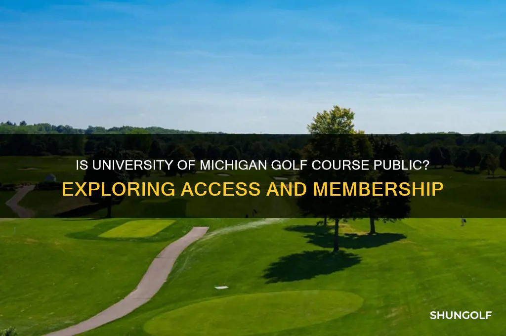 is university of michigan golf course public