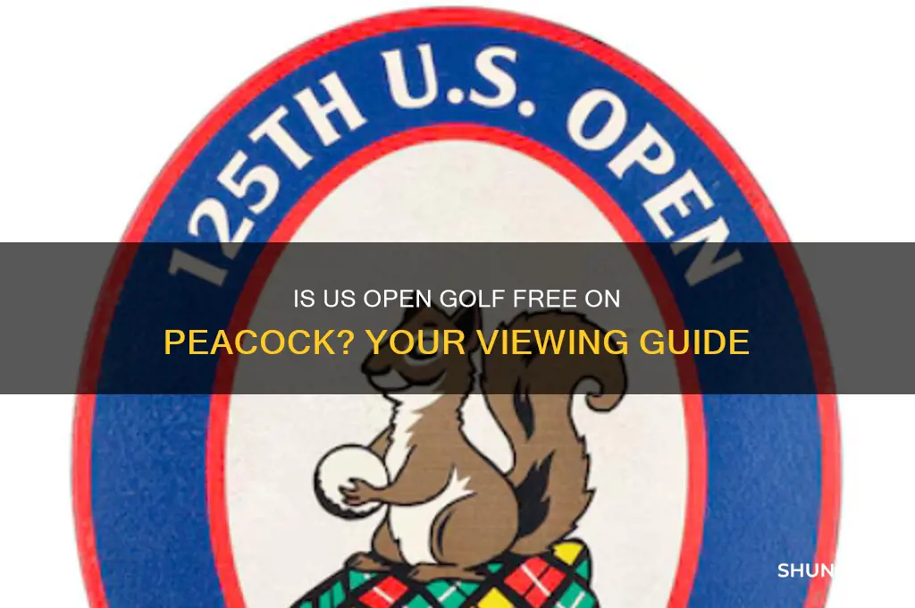 is us open golf free on peacock