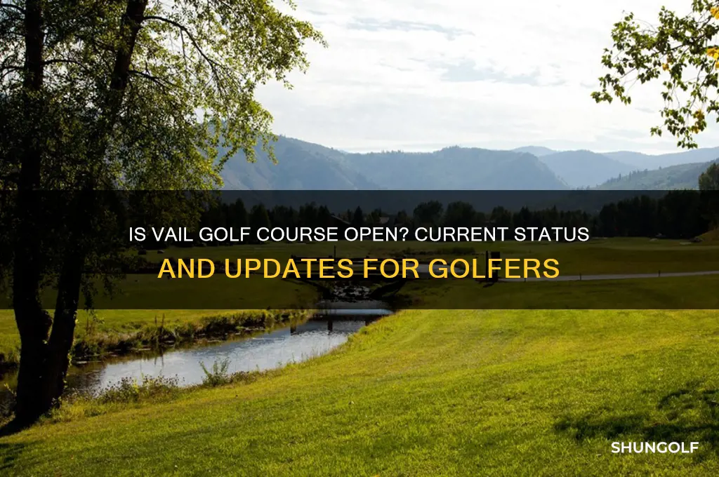 is vail golf course open