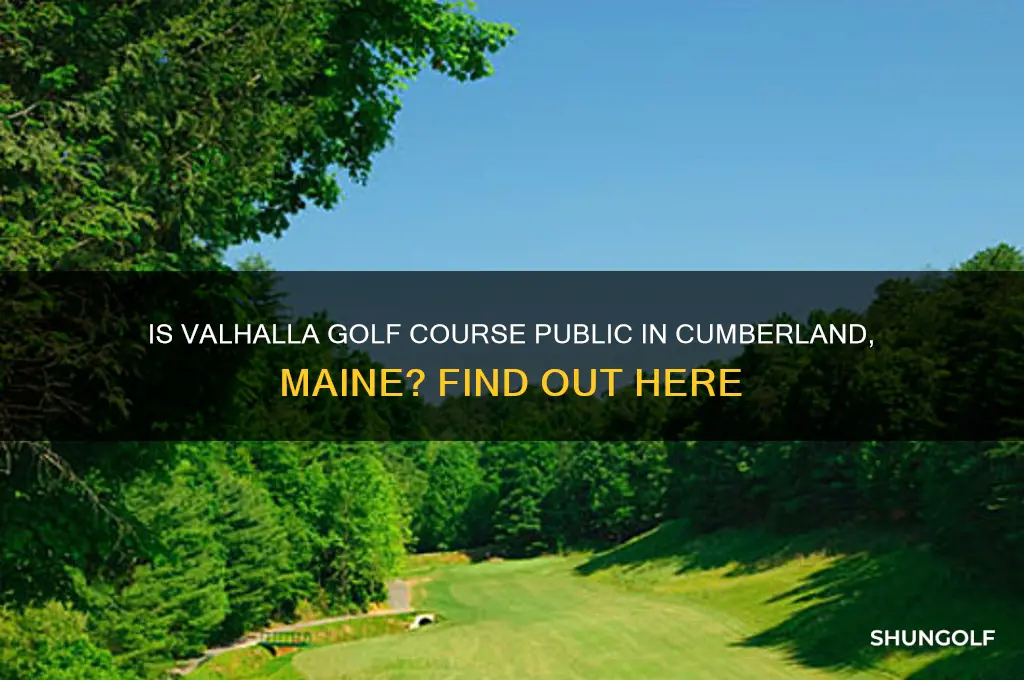 is valhalla golf course public cumberland maine
