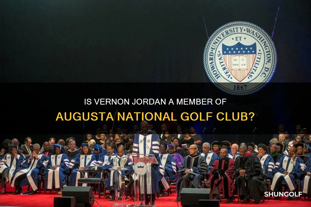 is vernon jordan a member of augusta golf club