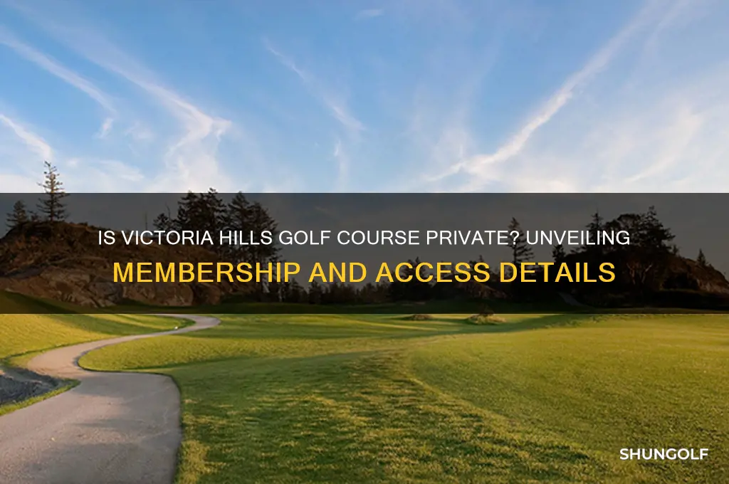 is victoria hills golf course private
