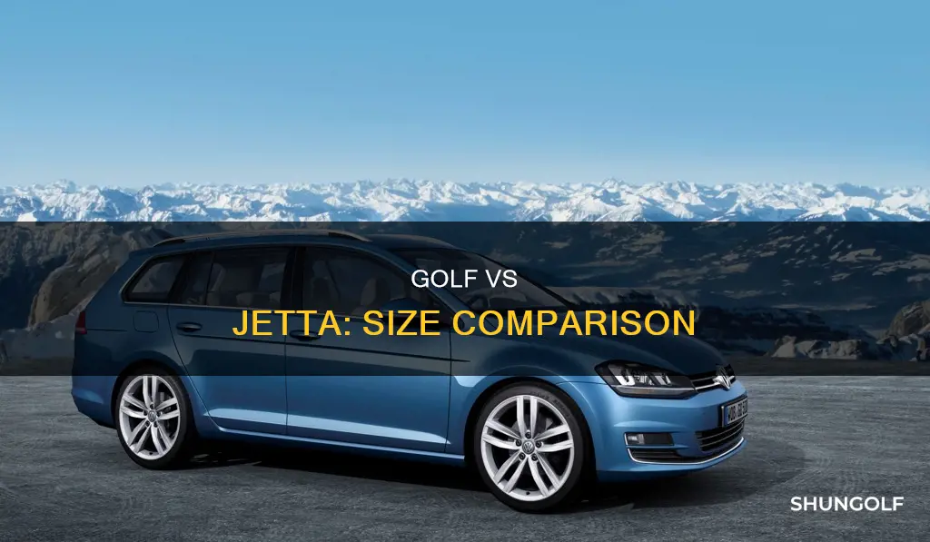 is volkswagen golf smaller than jettta