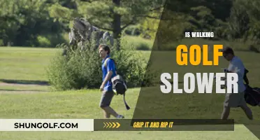 Walking Golf: Faster or Slower?