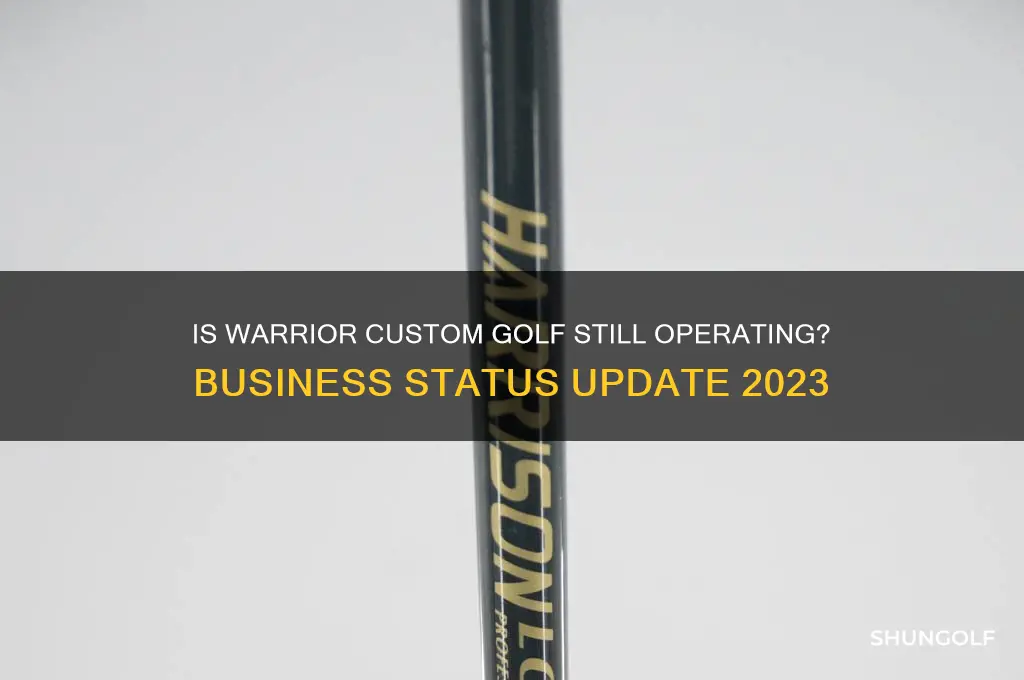 is warrior custom golf still in business