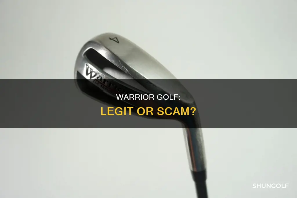 is warrior golf a scam