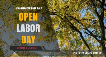 Is Washington Park Golf Course Open on Labor Day?