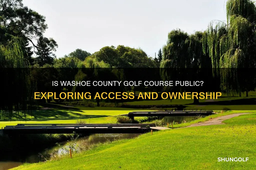 is washoe county golf course public