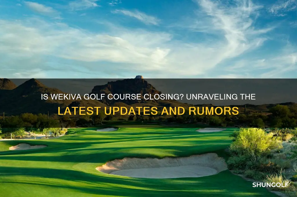 is wekiva golf course closing