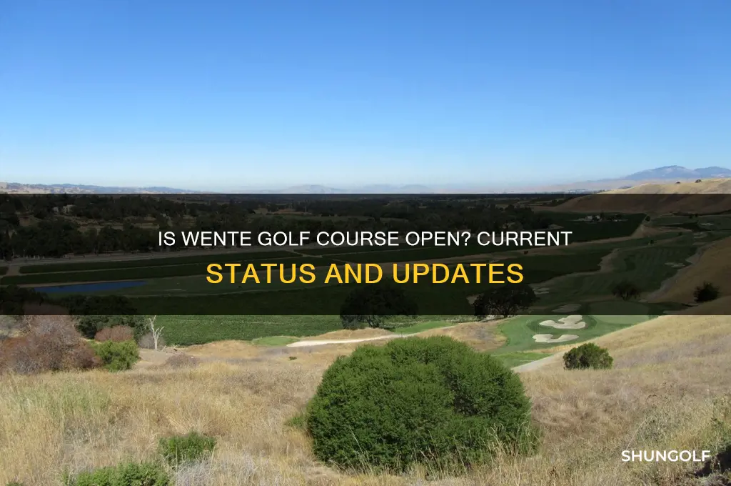 is wente golf course open