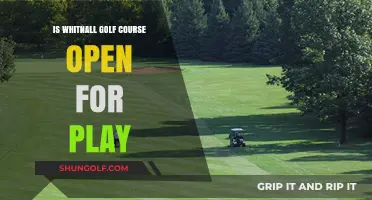 Whitnall Golf Course: Current Status and Play Availability Update