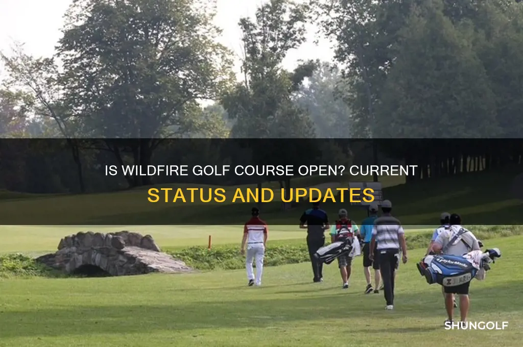 is wildfire golf course open