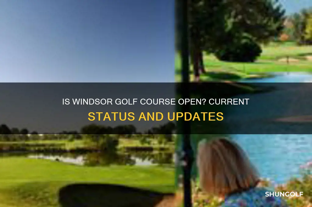 is windsor golf course open