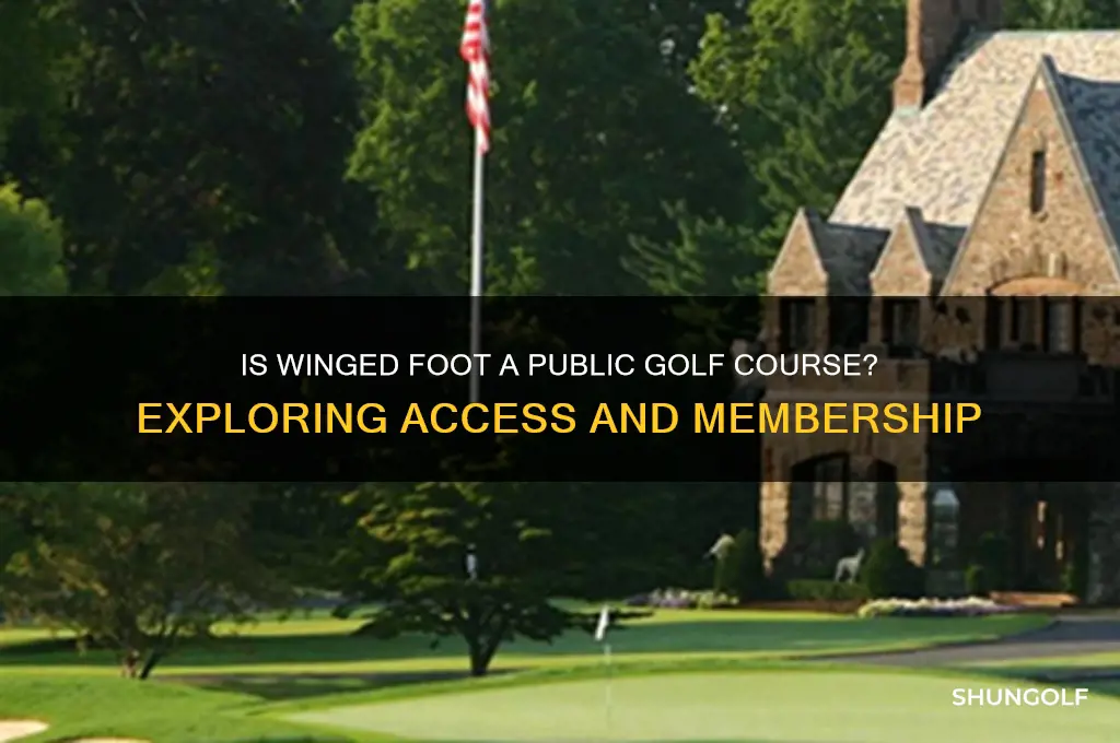 is winged foot a public golf course