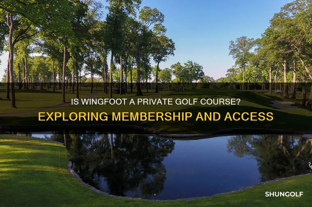 is wingfoot a private golf course