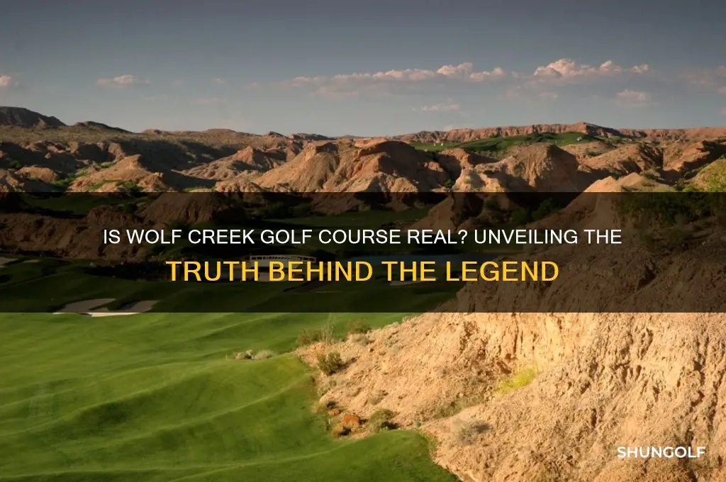 is wolf creek a real golf course