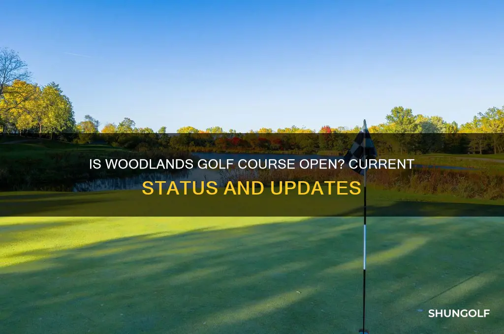is woodlands golf course open