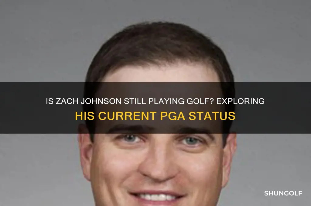 is zach johnson still playing golf