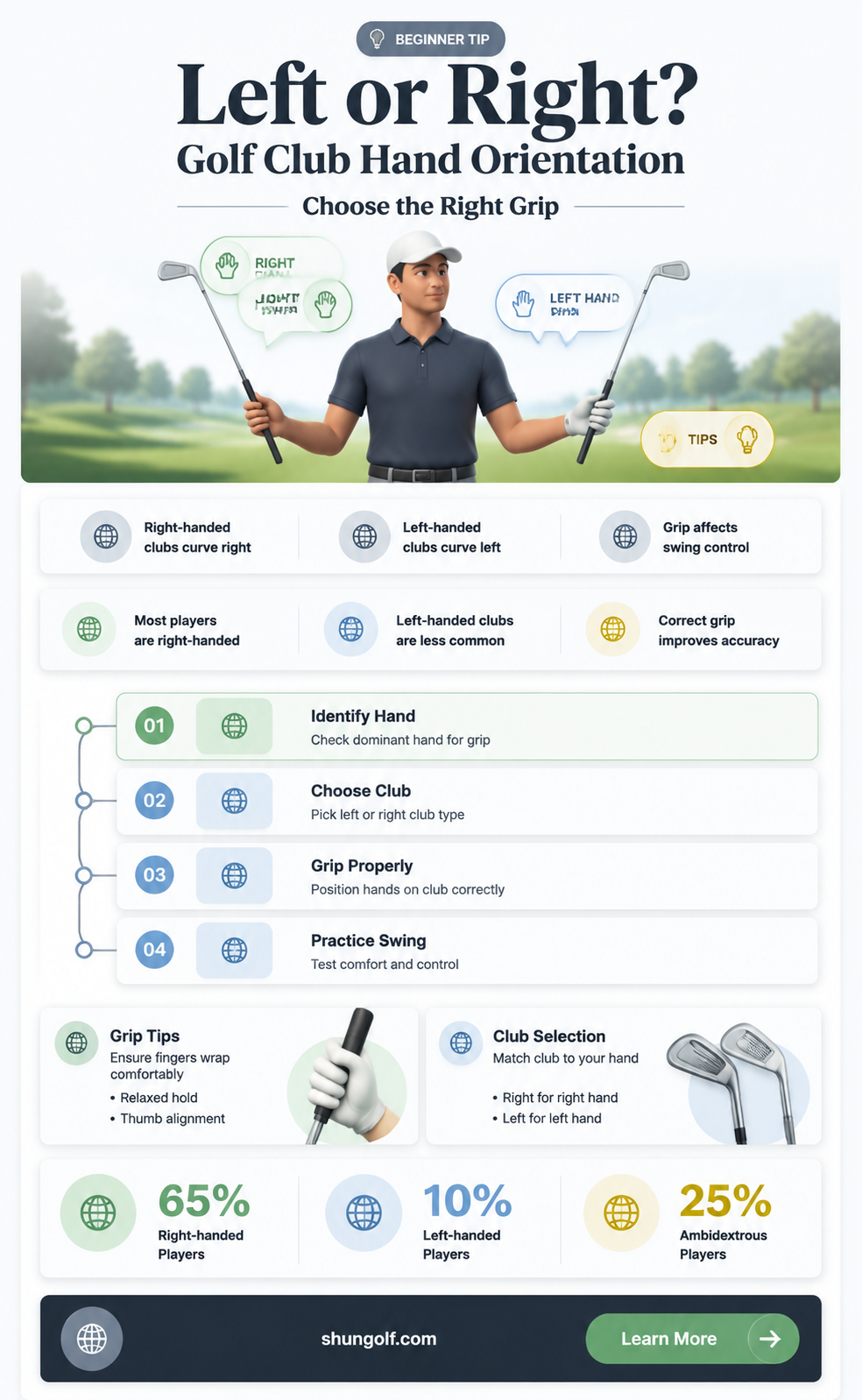 are golf clubs left and right handed