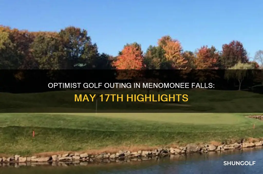 may 17th optimist golf outing menomobee falls