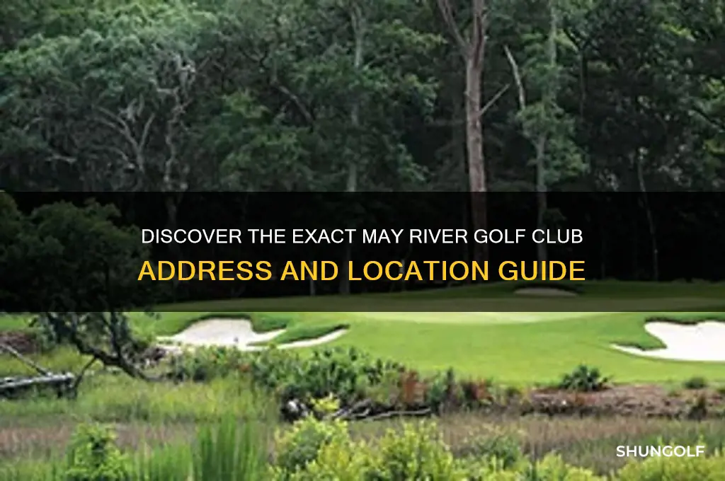 may river golf club address