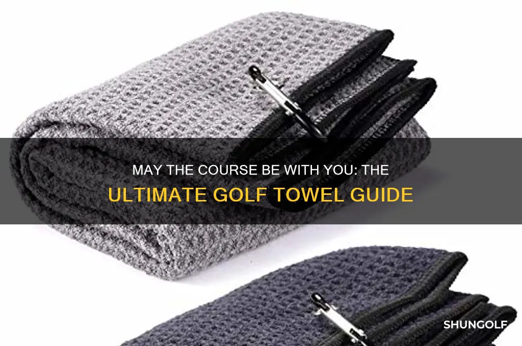 may the course be with you golf towel