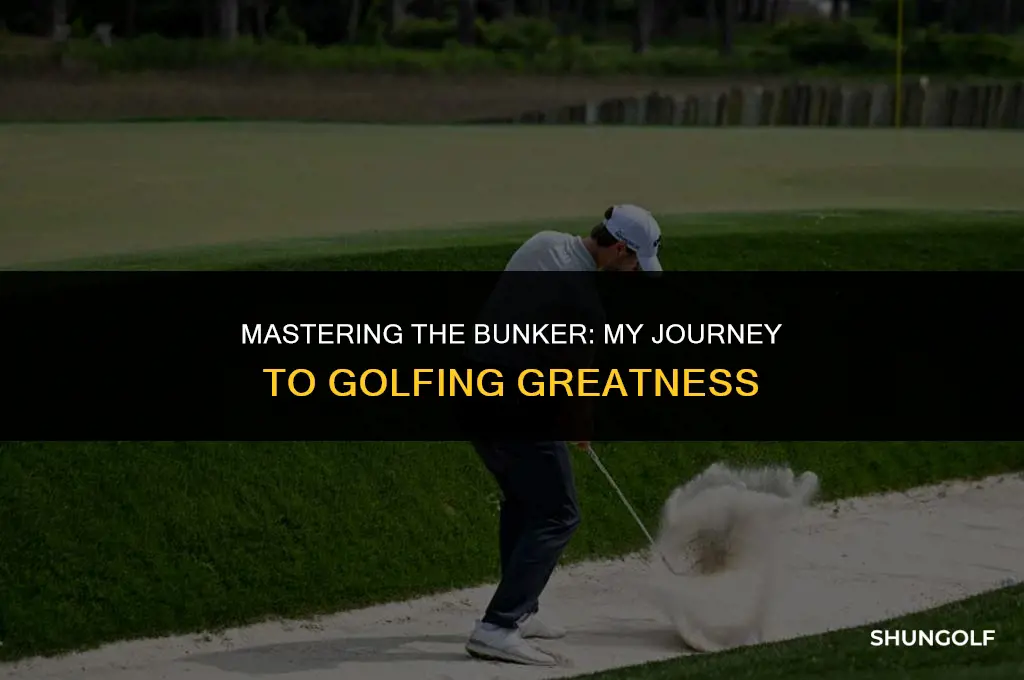 me and my golf bunker shots