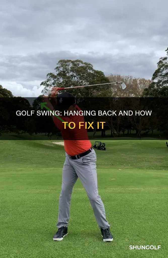 me and my golf hanging back