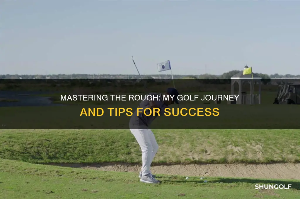me and my golf hitting out of the rough