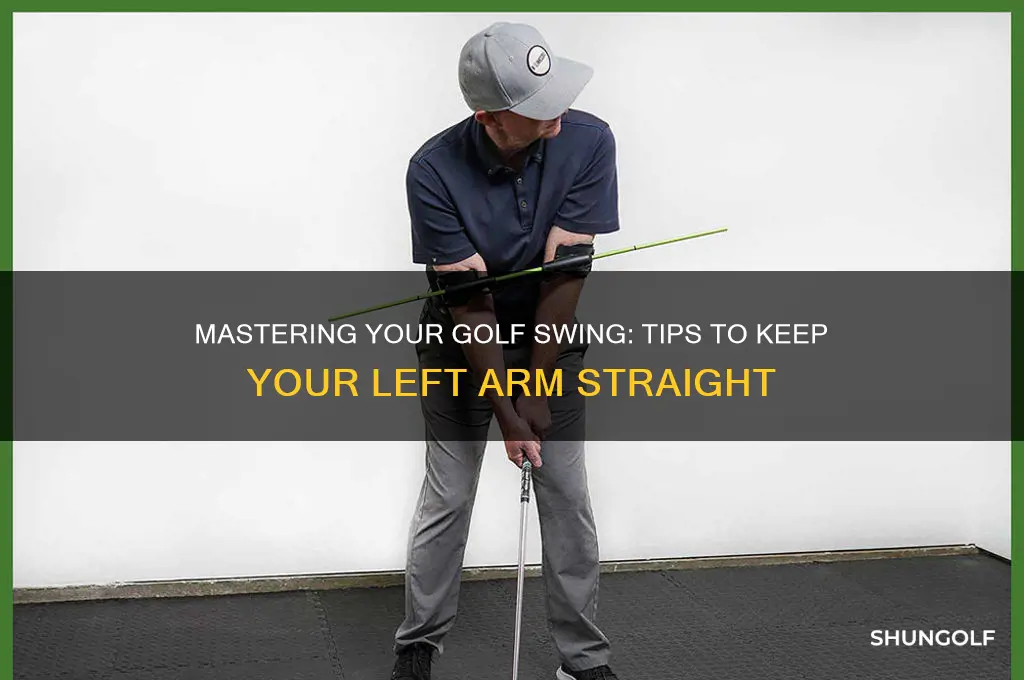 me and my golf how to keep left arm straight