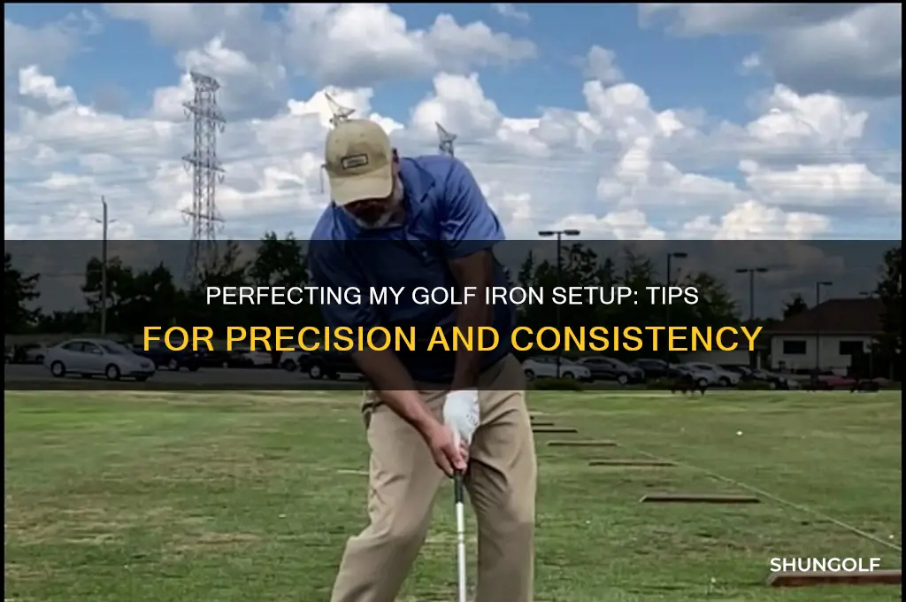 me and my golf iron set up