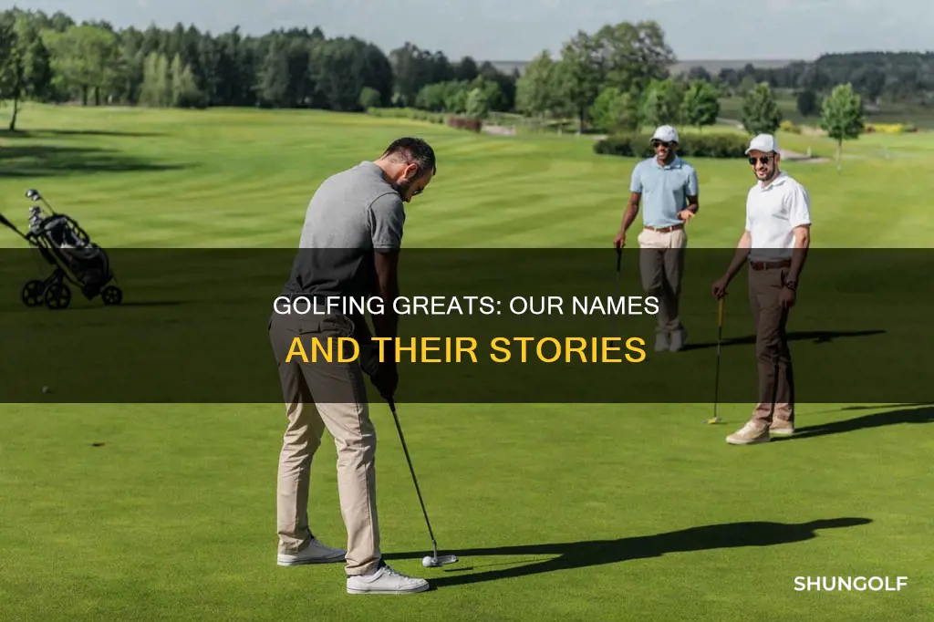 me and my golf names