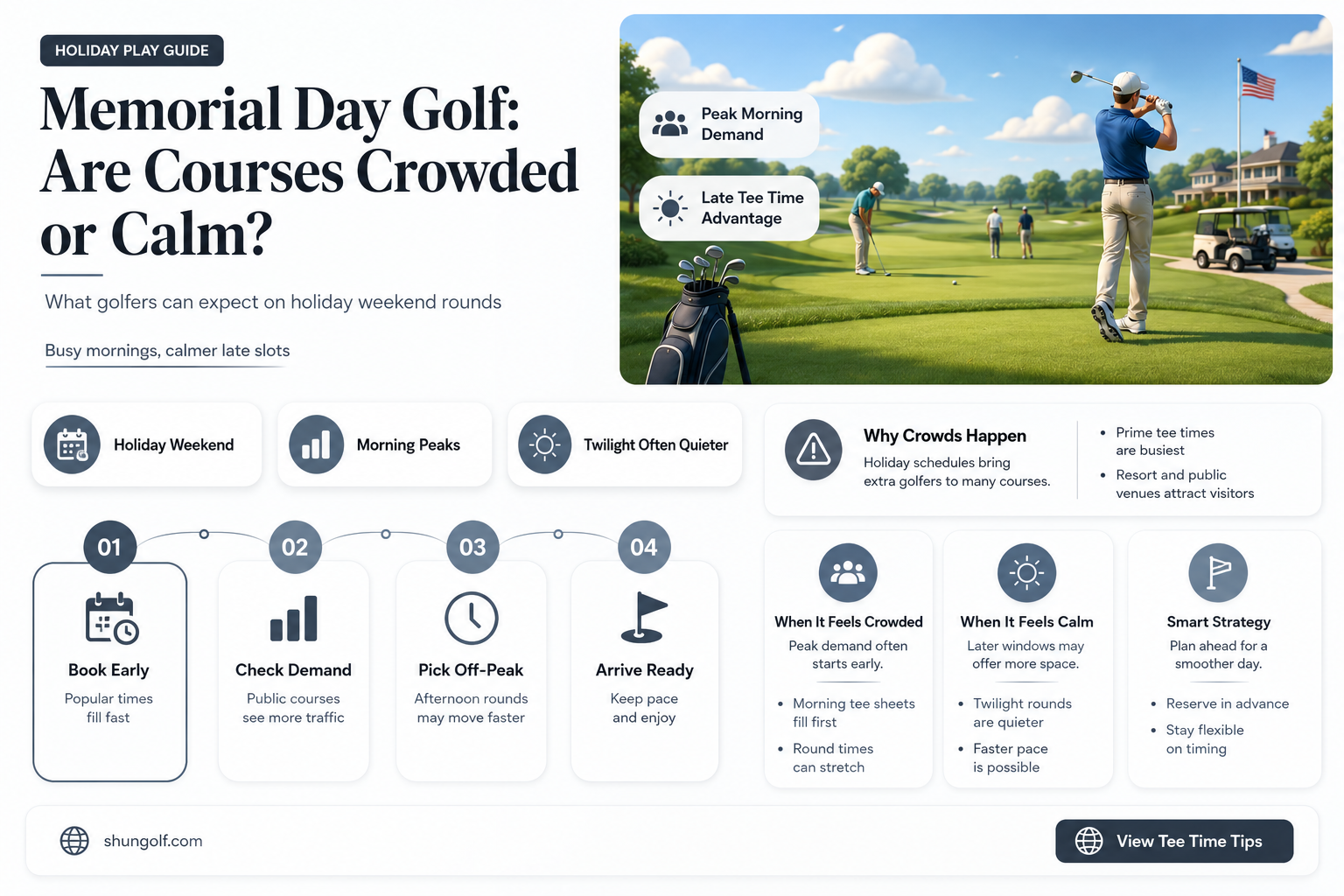 are golf courses busy on memorial day