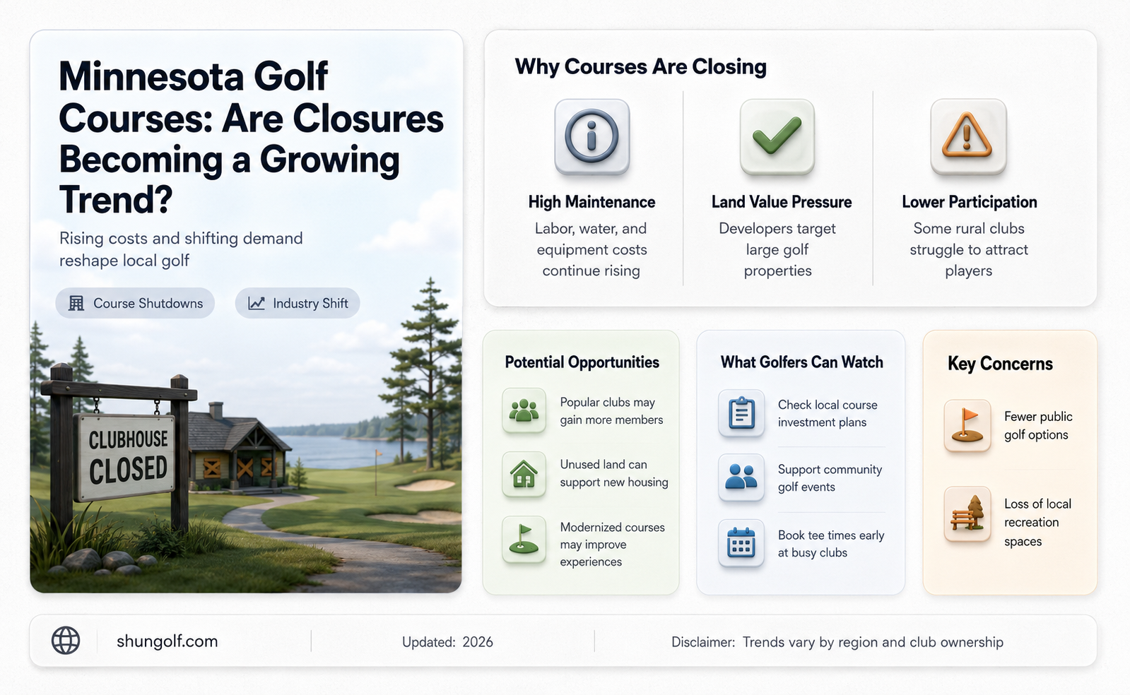 are golf courses closing in minnesota