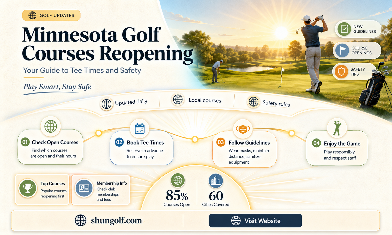 are golf courses opening in minnesota