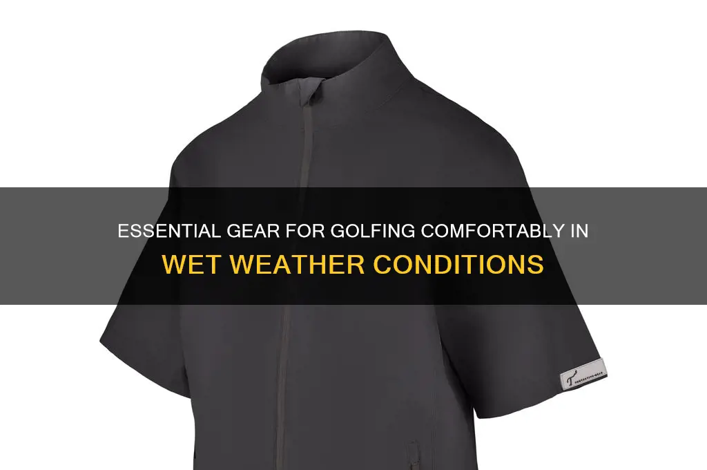 must haves for golfing in the rain