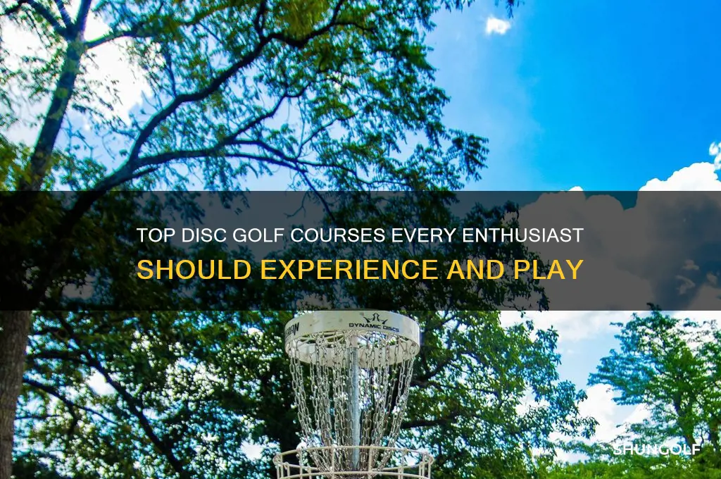 must play disc golf courses