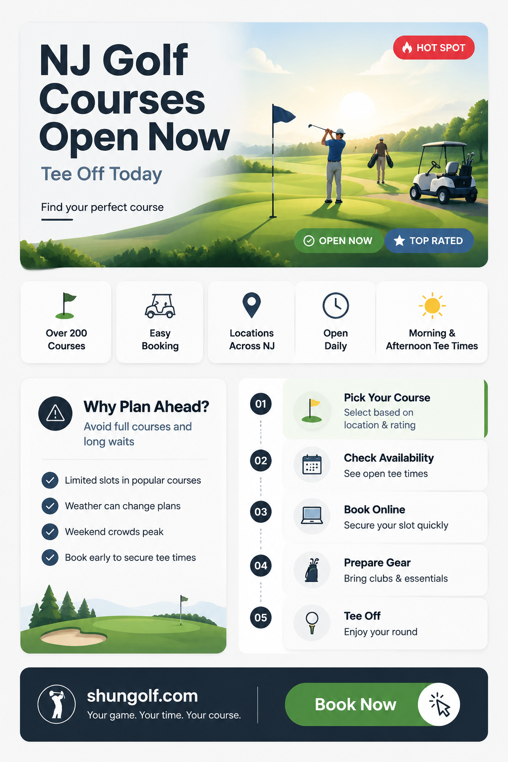 are any golf courses open in nj