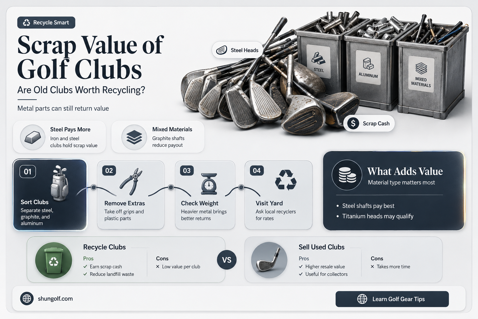 are golf clubs worth anything in scrap
