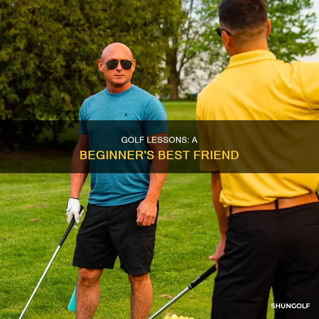 should a beginner take golf lessons