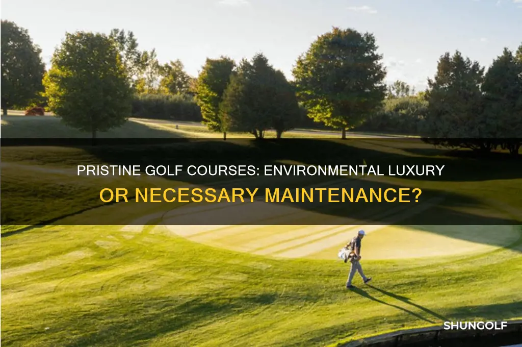 should a golf course be kept pristine