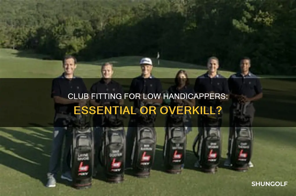 should a low handicap golfer be fitted for clubs