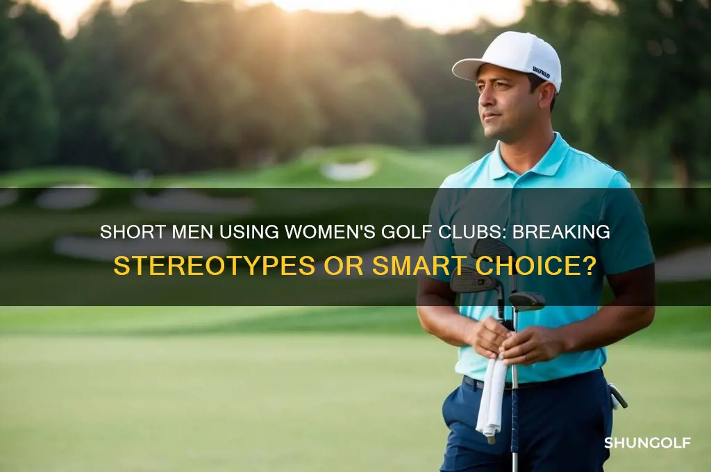 should a short man use women