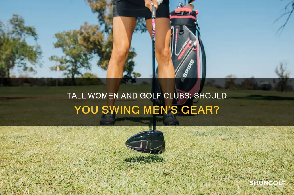 should a tall woman use men