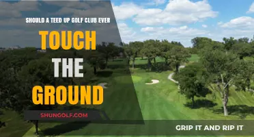 Should Your Teed-Up Golf Club Ever Touch the Ground?