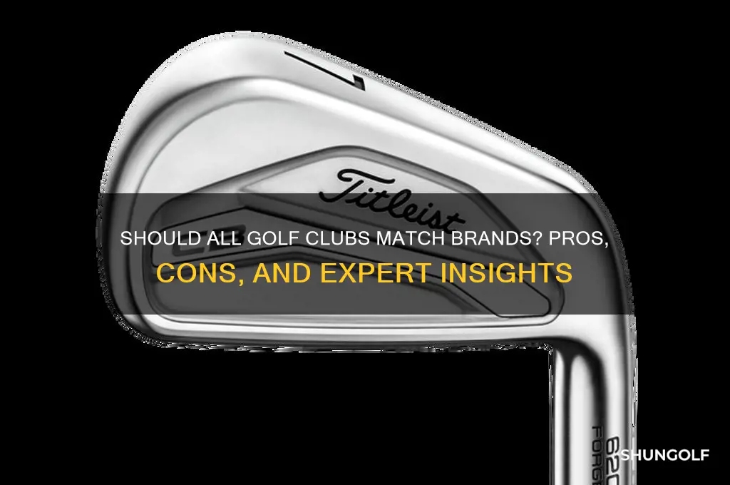 should all my golf clubs be the same brand