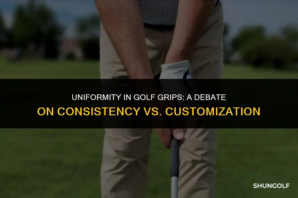 should all my golf grips be the same